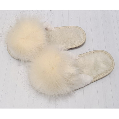 Тапочки женские PomPom меховой PDO415 Снежок